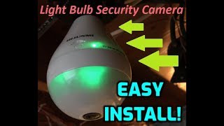 🔥 Transform Your Light Bulb into a Spy Eye Easy DIY Security Camera Installation Guide 🕵️‍♂️🔧 [upl. by Boff]