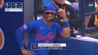 Francisco Lindor Joins Mets Broadcast [upl. by Hibbitts533]