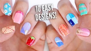 10 Easy Nail Art Designs for Beginners The Ultimate Guide 4 [upl. by Asiela418]