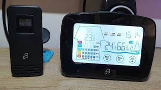 Auriol Radio Controlled Weather Station Unboxing Testing [upl. by Haimehen]