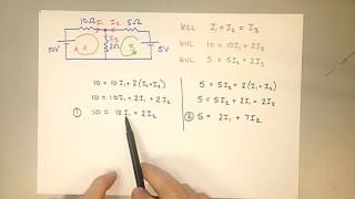 Power Dissipated in Load Resistor with Two Voltage Sources [upl. by Hultgren]