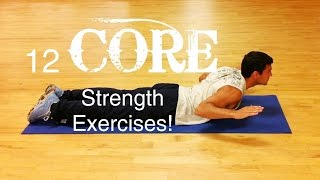 12 Easy Core Strength Exercises to do at Home [upl. by Nadabas]