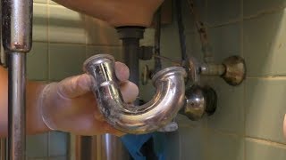 How To Repair or Replace a PTrap or Sink Drain Pipe [upl. by Irved302]