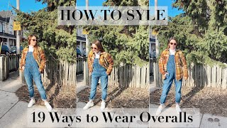 HOW TO STYLE 19 Ways to Wear Overalls  Signature GAP Denim Overalls  Layla Lane [upl. by Ellswerth]