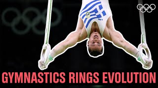 Evolution of the gymnastics rings at the Olympics [upl. by Leoline]