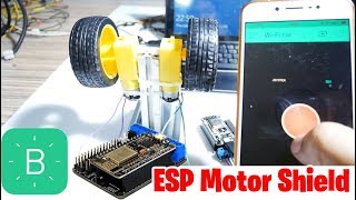 NodeMCU Motor Shield L293D for ESP12E  Blynk [upl. by Prudi]