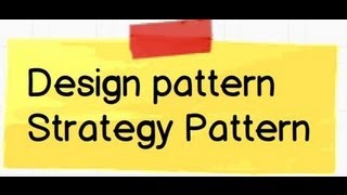 Design pattern  What is Strategy pattern [upl. by Nnaeus921]