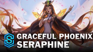 Graceful Phoenix Seraphine Skin Spotlight  League of Legends [upl. by Lolanthe]