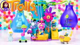 Lego Trolls World Tour  Pop Village Celebration Build [upl. by Yelkao]