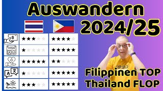 Auswandern 2025  Der Vergleich von Thailand und Philippinen [upl. by Ruhnke716]