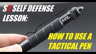 How To Use A Tactical Pen For Self Defense [upl. by Auqenet]