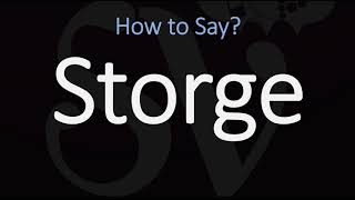 How to Pronounce Storge CORRECTLY LOVE Meaning amp Pronunciation [upl. by Nuawd]