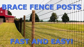 How to Brace Fence Posts FAST and EASY [upl. by Rolat]