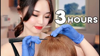 ASMR Sleep Recovery  3 Hours of Hair Treatments [upl. by Ariada]