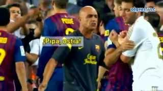 pelea de Barcelona Vs Real Madrid [upl. by Mosenthal494]