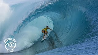 Gabriel Medina Tops Kelly Slater In Insane Conditions To Win 2014 Billabong Pro Tahiiti [upl. by Lebyram]