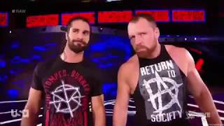 Dean Ambrose Return to help Seth Rollins Raw Aug 13 2018 [upl. by Akierdna495]