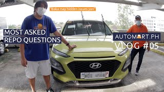 MOST ASKED Repossessed Car Questions  AutomartPh Vlog [upl. by Pearlman]