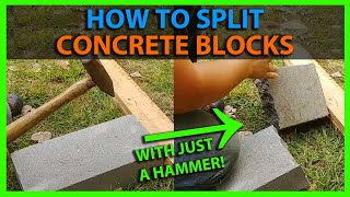 How To Split a Concrete Block In Half [upl. by Austreng459]