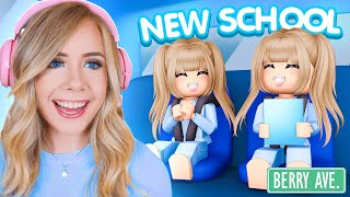 MY TWINS GO TO A NEW SCHOOL IN ROBLOX [upl. by Timon600]