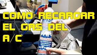 COMO RECARGAR EL GAS DEL AIRE ACONDICIONADO [upl. by Assillem672]