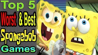 5 WorstBest Spongebob Games [upl. by Grishilda]