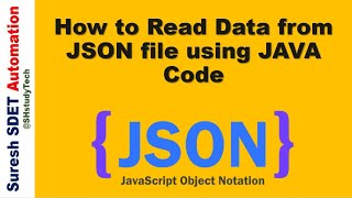 How to Read Data from JSON file using JAVA Code [upl. by Canon]