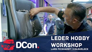 Leder Reinigung Workshop  Lars Pickhardt Colourlock  DCon [upl. by Anahpos]