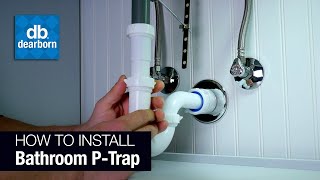 How to Install a Plastic Bathroom PTrap [upl. by Massingill]