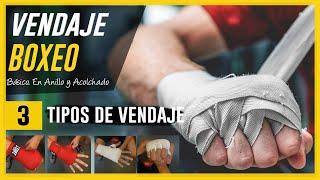 VENDAJE BOXEO 3 variantes fundamentales en 8 anillo acolchado  Como vendar manos correctamente [upl. by Ettezzil509]