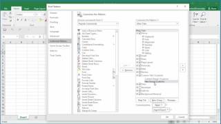 How to Customize Ribbon and Add a New Tab in Excel 2016 [upl. by Ennairol872]