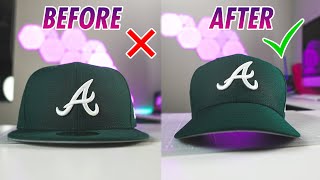 HOW TO CURVE THE BRIM OF YOUR HAT TUTORIAL [upl. by Cott]