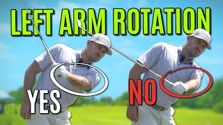 How To Rotate Your Left Arm In The Golf Swing [upl. by Luzader]