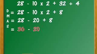 Order of Fundamental Operations  DMAS Rule [upl. by Bosch]