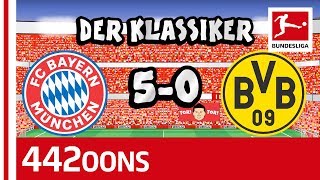 FC Bayern München vs Borussia Dortmund  50  Der Klassiker  Highlights Powered by 442oons [upl. by Eelyrehc]