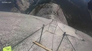 Arizona hiker dies after falling from Yosemites Half Dome trail [upl. by Esertap366]