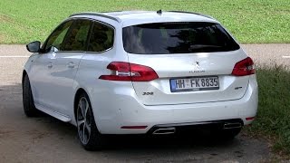 2016 Peugeot 308 GT BlueHDi 181 HP Test Drive [upl. by Alayne]