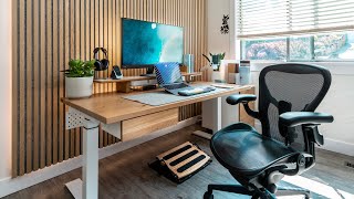 The Modern DREAM Home Office amp Desk Setup Makeover [upl. by Elisabeth]