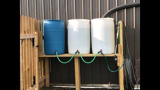 Rain Barrels and Pump Watering System [upl. by Leiruh677]