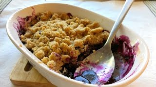 How to Make Blueberry Crumble  Summer Dessert [upl. by Akinna94]