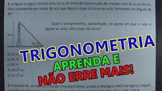 TRIGONOMETRIA  INTRODUÇÃO  SÓ QUESTÕES DE CONCURSO [upl. by Ilzel]