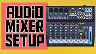 Bluetooth Mixer Setup and Tutorial  How to Use an Audio Mixer [upl. by Nauqyaj]