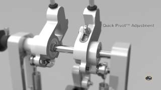 DW MDD Machined Direct Drive Double Pedal Features Animation [upl. by Jobye]