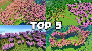 TOP 5 Seeds for Minecraft 121  CHERRY BLOSSOM VILLAGES amp MORE [upl. by Benisch]