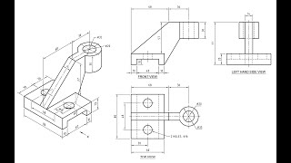 Orthographic Projection  Engineering drawing  Technical drawing [upl. by Raines349]