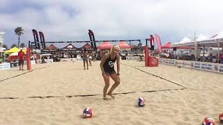 14U Final  AAU Beach Volleyball 2019  National Championships  Hermosa Beach [upl. by Krissy]