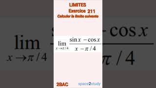 Exercice 211 Limites 2BAC Maths [upl. by Aimekahs]