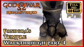 GOD OF WAR 1 Remastered PANDORAS TEMPLE Full Dungeon 60FPS 1440P Walkthrough Part 4 FULL GAME [upl. by Dyana]