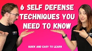 6 Self Defense Techniques You Need To Know Krav Maga Training [upl. by Crescin]