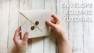 HOW TO fold an envelope in a beautiful way  TUTORIAL [upl. by Eiveneg93]